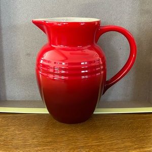 La Creuset pitcher in cherry